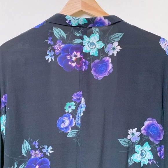 Neuw 💯 Silk Roamric Feminine Floral Duster Kimono - Picture 4 of 8